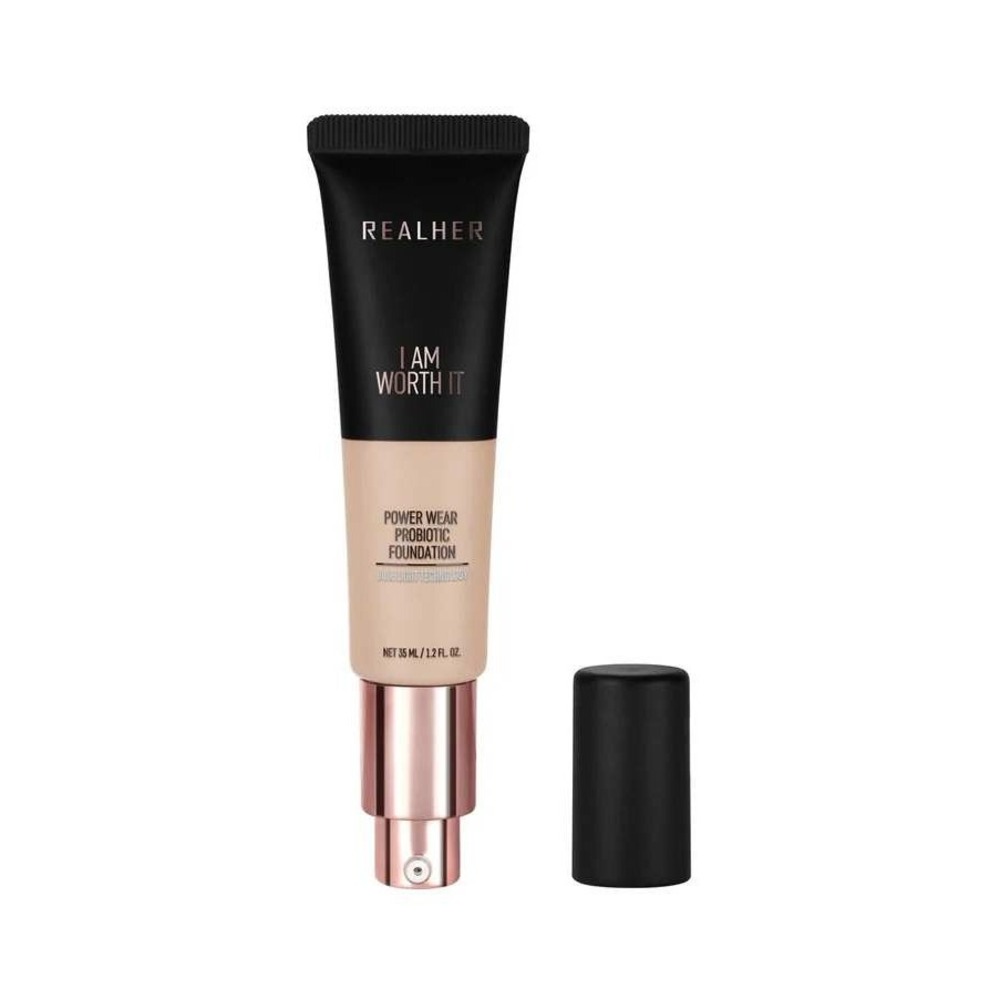 RealHer I Am Worth It Power Wear Probiotic Foundation 35ml 1.2 fl oz NEW